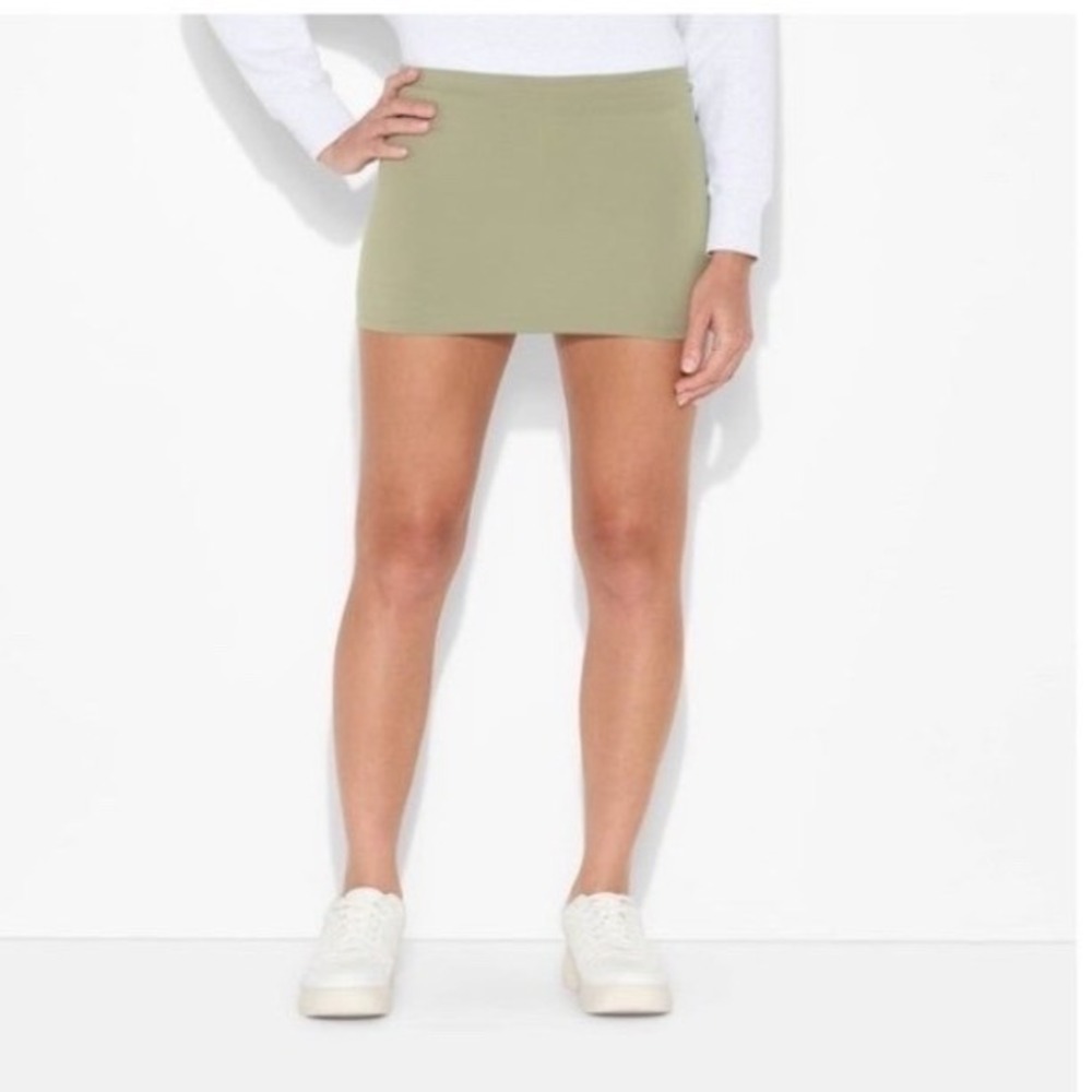 Wild Fable ButterBliss Mini Skort Dark Taupe Green Stretch Athletic Skirt Mens M